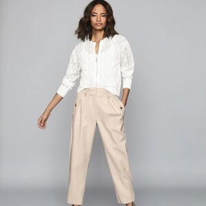 Reiss Ivy Fine Knit Bomber